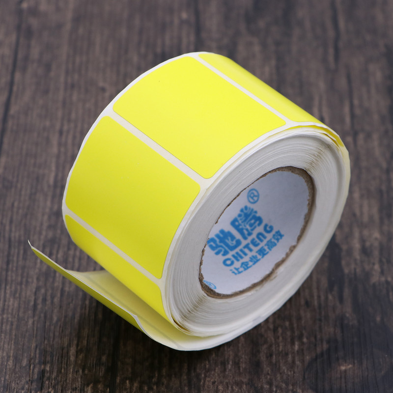 Etichete autocolante Etichete cu coduri de bare termice în rolă Etichete termice directe Etichete adezive colorate goale pentru transport pentru supermarket de birou