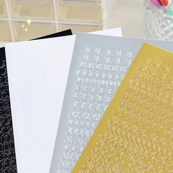 Letter Stickers Hand Account Decal Handbook DIY Decorative Decoration Album Scrapbook PVC Letters