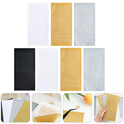 Letter Stickers Hand Account Decal Handbook DIY Decorative Decoration Album Scrapbook PVC Letters