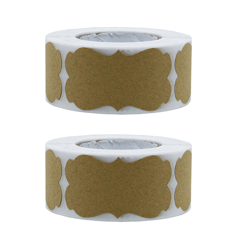 300 vnt Kraft lipdukai Etiketės Kalėdų dovanų etiketės Etiketės Lipdukai Tušti užrašai ant etikečių Šventinių dovanų etikečių lipdukai dovanoms