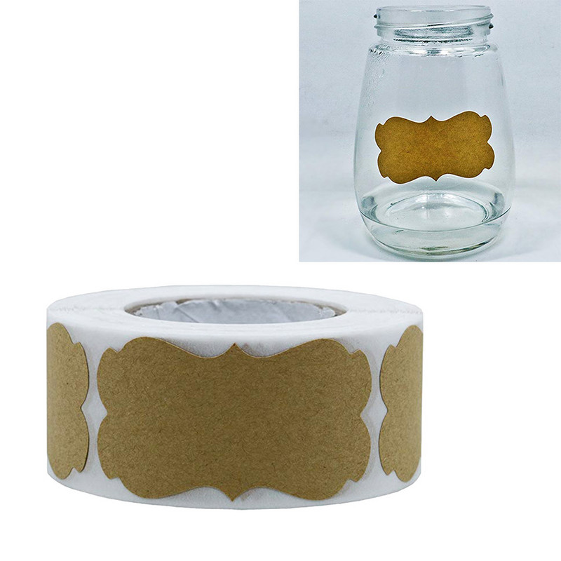 300 vnt Kraft lipdukai Etiketės Kalėdų dovanų etiketės Etiketės Lipdukai Tušti užrašai ant etikečių Šventinių dovanų etikečių lipdukai dovanoms