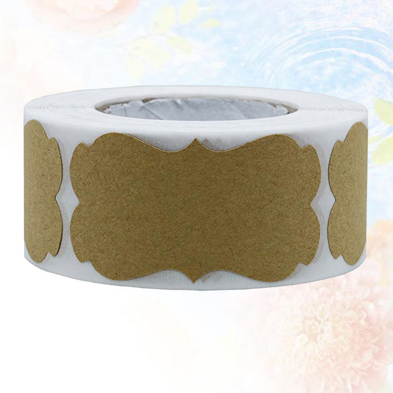 300 vnt Kraft lipdukai Etiketės Kalėdų dovanų etiketės Etiketės Lipdukai Tušti užrašai ant etikečių Šventinių dovanų etikečių lipdukai dovanoms