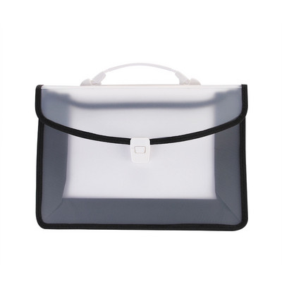 A4 velikog kapaciteta, velika težina, prijenosna prazna rubna plastična vrećica za datoteke, PP testna papirna torba za pohranu datoteka, velika mapa za datoteke