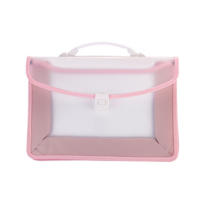 A4 velikog kapaciteta, velika težina, prijenosna prazna rubna plastična vrećica za datoteke, PP testna papirna torba za pohranu datoteka, velika mapa za datoteke