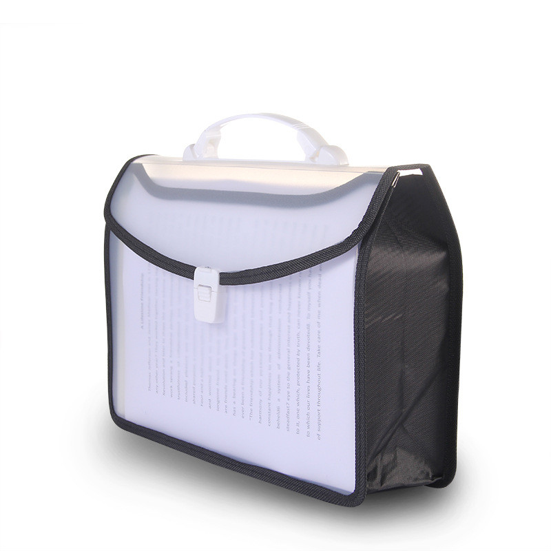 A4 velikog kapaciteta, velika težina, prijenosna prazna rubna plastična vrećica za datoteke, PP testna papirna torba za pohranu datoteka, velika mapa za datoteke