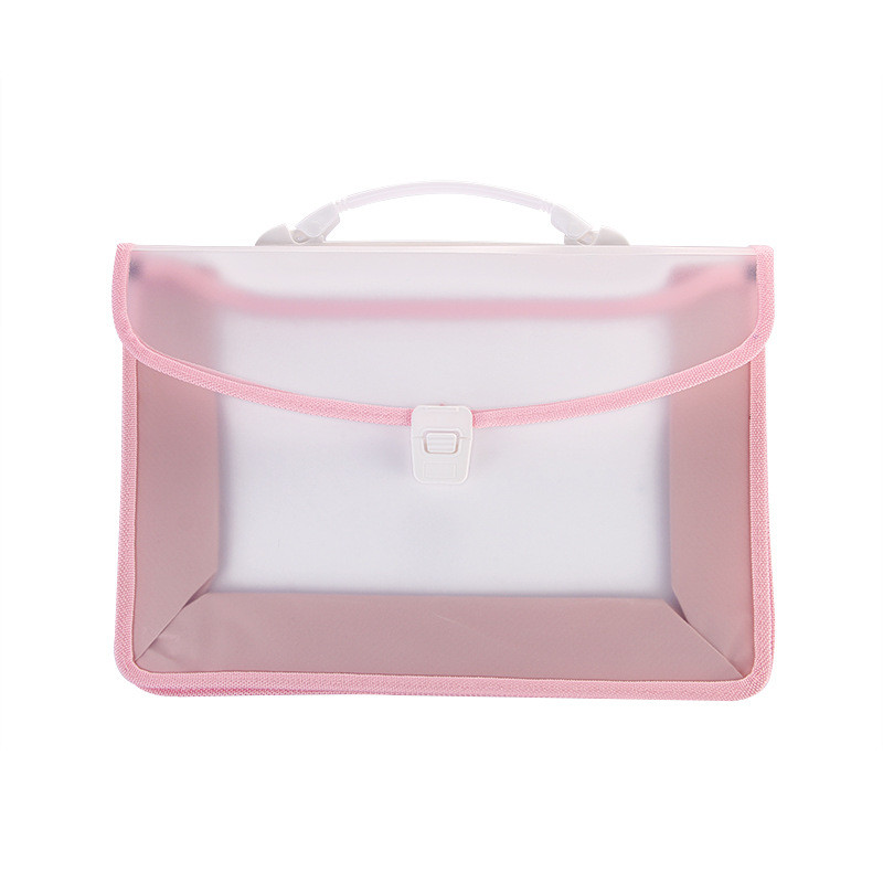 A4 velikog kapaciteta, velika težina, prijenosna prazna rubna plastična vrećica za datoteke, PP testna papirna torba za pohranu datoteka, velika mapa za datoteke