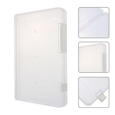 Clear Plastic Envelopes Plastic Storage Boxes Organizer εγγράφων A4 File Box Clear Document