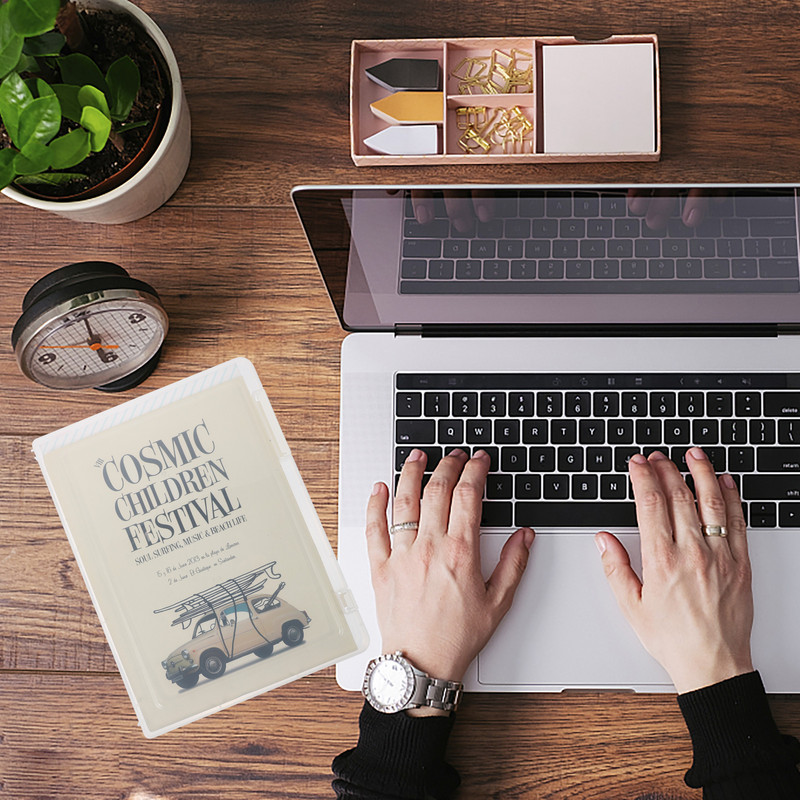 Skaidrūs plastikiniai vokai Plastikinės laikymo dėžutės Dokumentų tvarkytuvas A4 failų dėžutė Skaidrus dokumentas