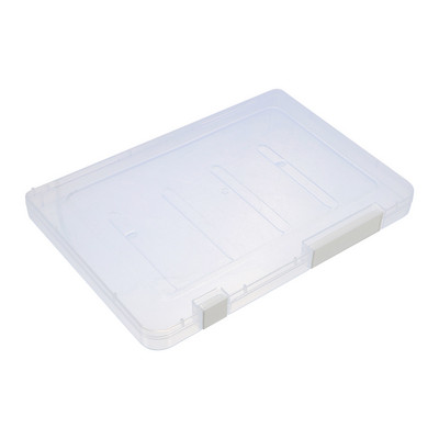 Кутия за съхранение Офис Контейнер за файлове Прозрачни пластмасови органайзери Кошчета Контейнери Документ