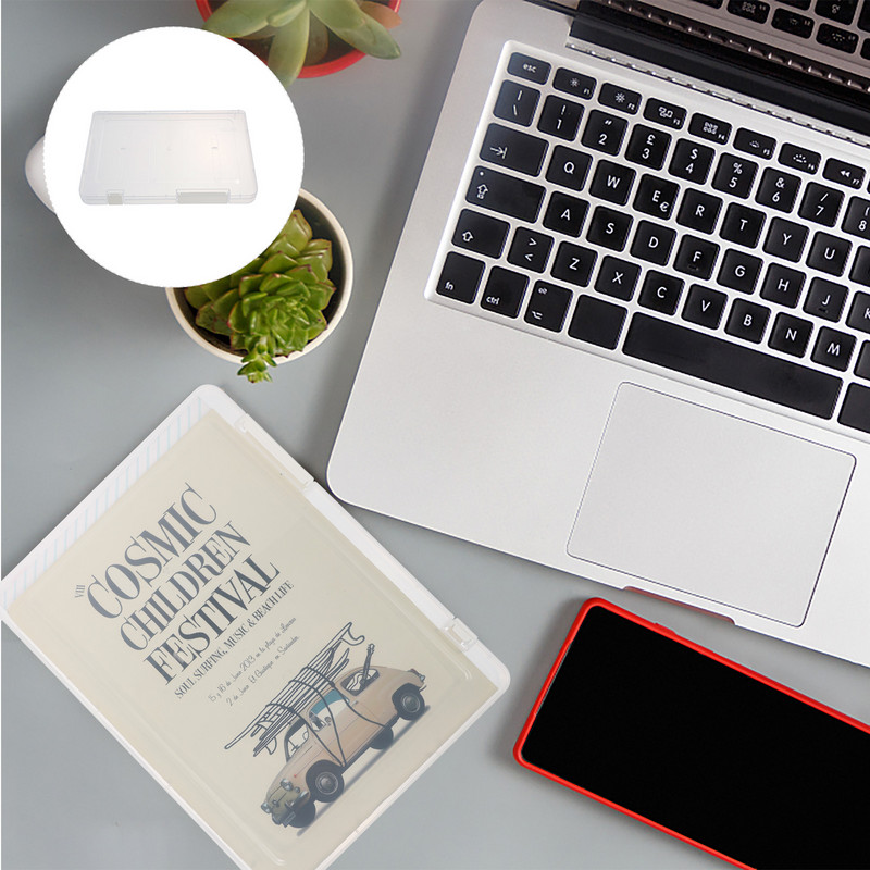 Sandėliavimo dėžė Failų konteineris Skaidrus plastikinis Tvarkyklės Dėtuvės Konteineriai Dokumentas