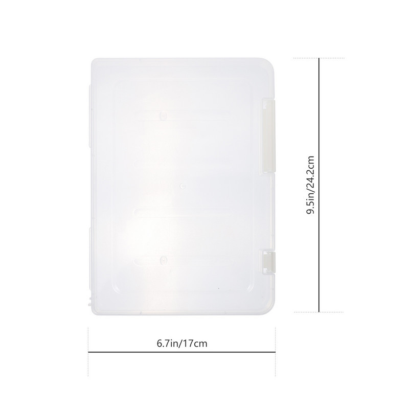 Sandėliavimo dėžė Failų konteineris Skaidrus plastikinis Tvarkyklės Dėtuvės Konteineriai Dokumentas