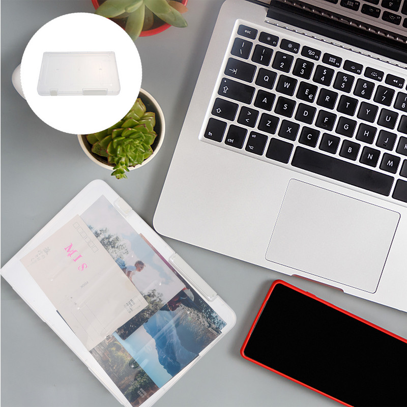 Sandėliavimo dėžė Failų konteineris Skaidrus plastikinis Tvarkyklės Dėtuvės Konteineriai Dokumentas