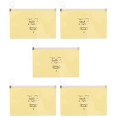 Mapa za privremenu pohranu od 5 komada, vrećica za masku za višekratnu upotrebu, plastična prozirna posuda otporna na prašinu, prijenosni držač za nošenje