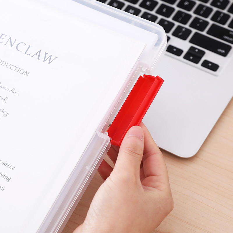 A4 plastikinis nešiojamasis dėklas dokumentų failų aplankas permatomas popierinis tvarkyklės dėžutės laikymo dėžutės tvarkytuvas