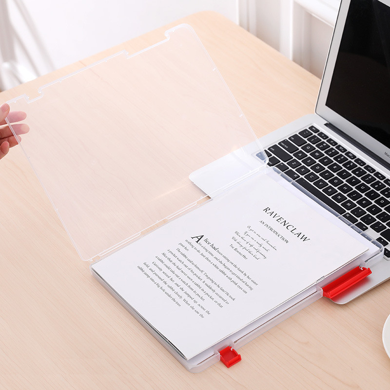 A4 plastikinis nešiojamasis dėklas dokumentų failų aplankas permatomas popierinis tvarkyklės dėžutės laikymo dėžutės tvarkytuvas