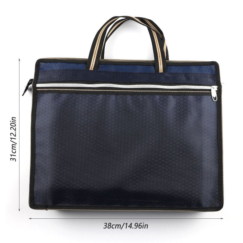 Irattáska cipzáras tasak kézitáska aktatáska diák hordtáska iskolai irodaszerek számára EM88