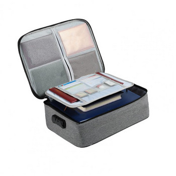 Χρήσιμη τσάντα αποθήκευσης αρχείων Αντιπαραμορφωμένη οργάνωση εγγράφων με κάρτες κλειδώματος Laptop File Organizer Τσάντα Ομαλό φερμουάρ
