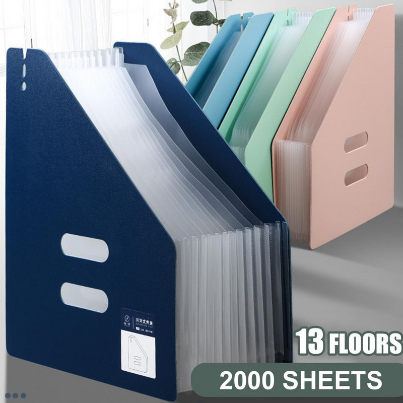 Mapa s datotekama Više stranica 13 džepova velikog kapaciteta Vodoravna/Okomita proširiva vrećica Papirnati dokument Harmonika Organizator datoteka