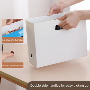Устойчива на влага ръкохватка Кутия за съхранение на офис документи за училище