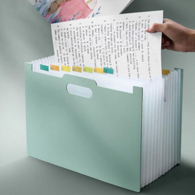 Anti-break File Organizer Multi-pages Portable Document Folder File Receipt Test Paper Document Folder