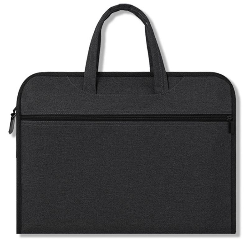 Didelės talpos biuro nešiojamasis failų laikiklis konferencijos informacinis krepšys su užtrauktuku krepšys portfelis biuro saugojimo reikmenys