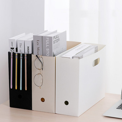 Magazine Holder Newspaper Rack Stationery Storage Box Desk Folding Organizer for Document Letter File Tray Home School Office
