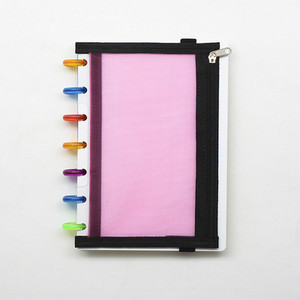 A5 Notepad Cover Vreća s patentnim zatvaračem Pp Materijal Poslovna moda Dnevnik Torba za pohranu knjiga Rupa od gljiva Vreća s datotekama s otvorenim listovima Papirnate mape