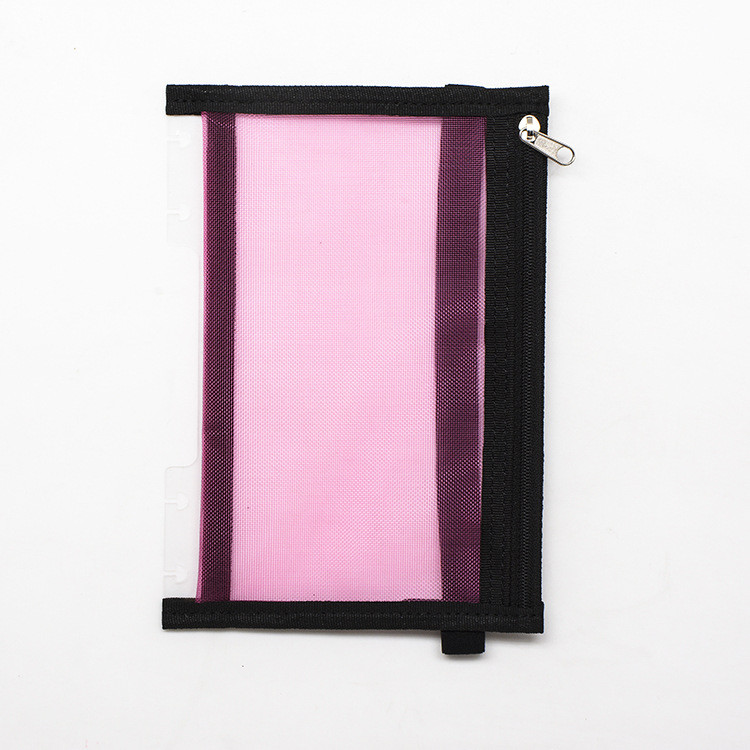 A5 Notepad Cover Vreća s patentnim zatvaračem Pp Materijal Poslovna moda Dnevnik Torba za pohranu knjiga Rupa od gljiva Vreća s datotekama s otvorenim listovima Papirnate mape