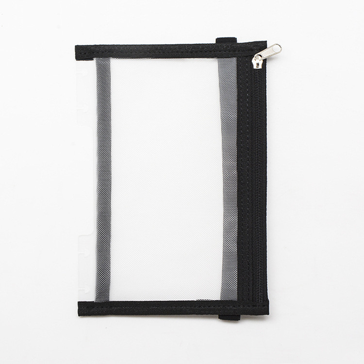 A5 Notepad Cover Vreća s patentnim zatvaračem Pp Materijal Poslovna moda Dnevnik Torba za pohranu knjiga Rupa od gljiva Vreća s datotekama s otvorenim listovima Papirnate mape