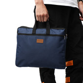 Izdržljiva dvoslojna knjiga, A4 torba za dokumente, držač mape s ručkom, patentni zatvarač, vodootporna platnena torbica velikog kapaciteta