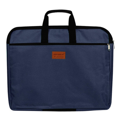 Izdržljiva dvoslojna knjiga, A4 torba za dokumente, držač mape s ručkom, patentni zatvarač, vodootporna platnena torbica velikog kapaciteta