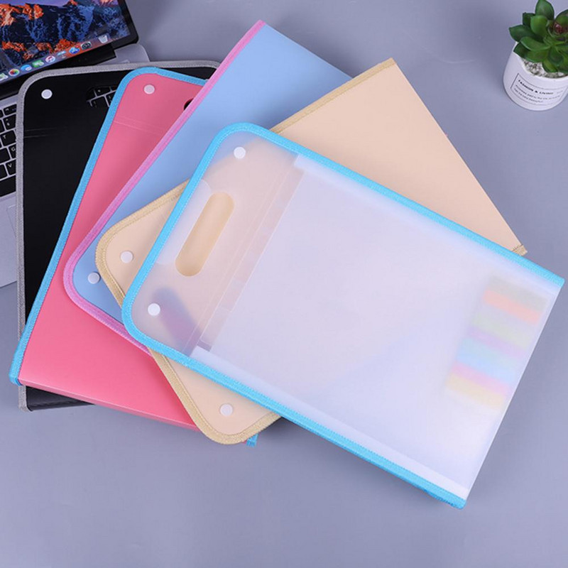 Mapa s kreativnim harmonikama s 13 rešetki Classified Durable Handle Design Univerzalna mapa s papirnatim datotekama