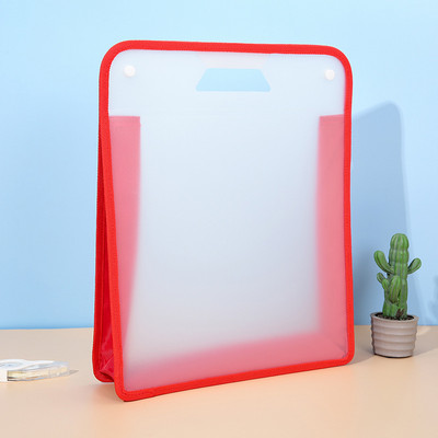 Umotane platnene mape Prijenosna pohrana Novi veliki kapacitet prozirna matirana preša Torba za datoteke s kopčom Mape s datotekama za učenje učenika