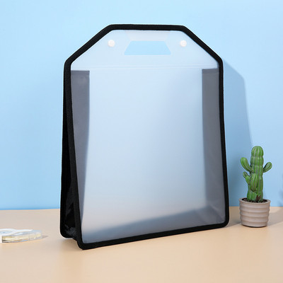 Umotane platnene mape Prijenosna pohrana Novi veliki kapacitet prozirna matirana preša Torba za datoteke s kopčom Mape s datotekama za učenje učenika