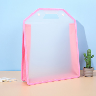 Umotane platnene mape Prijenosna pohrana Novi veliki kapacitet prozirna matirana preša Torba za datoteke s kopčom Mape s datotekama za učenje učenika