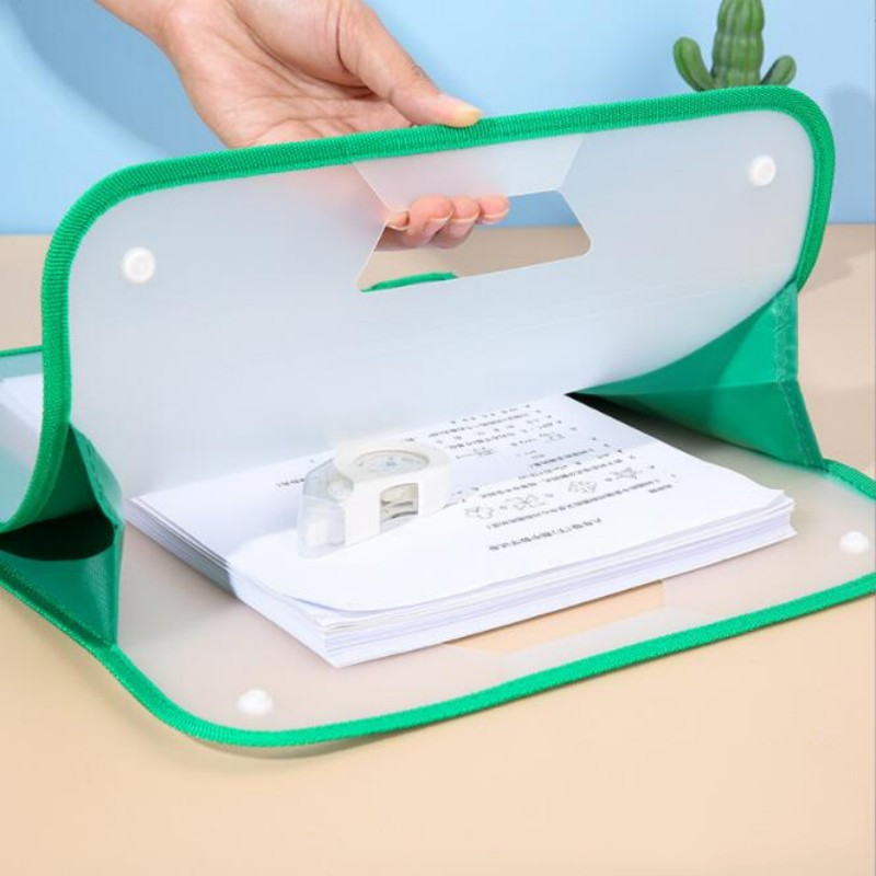 Umotane platnene mape Prijenosna pohrana Novi veliki kapacitet prozirna matirana preša Torba za datoteke s kopčom Mape s datotekama za učenje učenika