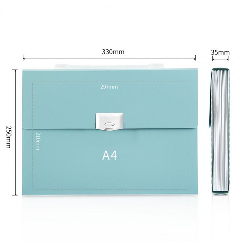 13 rácsos hordozható fájlmappa Sokoldalú, nagy kapacitású műanyag bővítő irodaszerző irodai kellékek