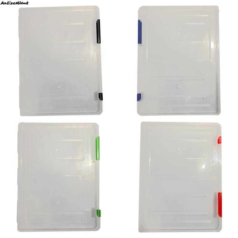 Držač datoteka A4 Prozirna Kutija za pohranu otporna na prašinu Razvrstavanje datoteka Prijenosni A4 organizator papira Kutija za dokumente Uredski stol Stol