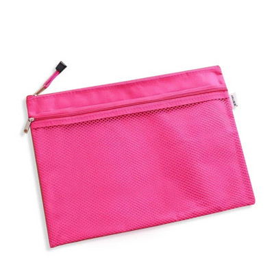 Új érkezés 1 db vízálló 2 rétegű vászoncipzáras A4-es irattartó mappatáska dokumentumpapír rendszerező tárolás védőtáska levélpapír