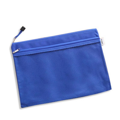 Új érkezés 1 db vízálló 2 rétegű vászoncipzáras A4-es irattartó mappatáska dokumentumpapír rendszerező tárolás védőtáska levélpapír