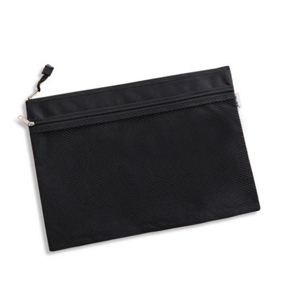 Új érkezés 1 db vízálló 2 rétegű vászoncipzáras A4-es irattartó mappatáska dokumentumpapír rendszerező tárolás védőtáska levélpapír