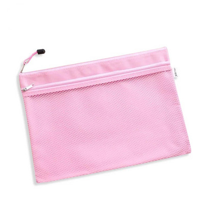 Új érkezés 1 db vízálló 2 rétegű vászoncipzáras A4-es irattartó mappatáska dokumentumpapír rendszerező tárolás védőtáska levélpapír