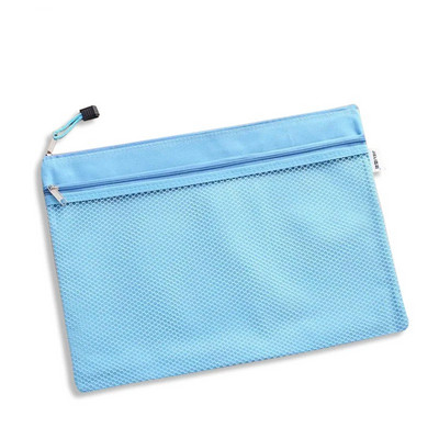 Új érkezés 1 db vízálló 2 rétegű vászoncipzáras A4-es irattartó mappatáska dokumentumpapír rendszerező tárolás védőtáska levélpapír