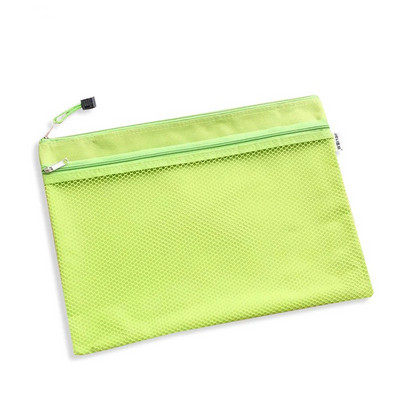 Új érkezés 1 db vízálló 2 rétegű vászoncipzáras A4-es irattartó mappatáska dokumentumpapír rendszerező tárolás védőtáska levélpapír