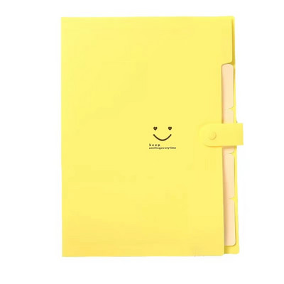 Μέγεθος A4 Πλαστικό Πολύχρωμο Επεκτάσιμο Φορητό Φάκελο Αρχείων 5 Τσέπες Ακορντεόν Οργανωτής Εγγράφων για Σχολικό Γραφείο Σπίτι