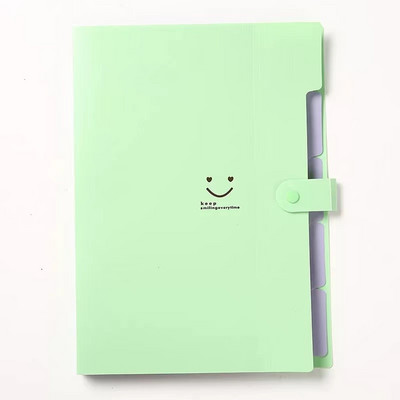 Μέγεθος A4 Πλαστικό Πολύχρωμο Επεκτάσιμο Φορητό Φάκελο Αρχείων 5 Τσέπες Ακορντεόν Οργανωτής Εγγράφων για Σχολικό Γραφείο Σπίτι