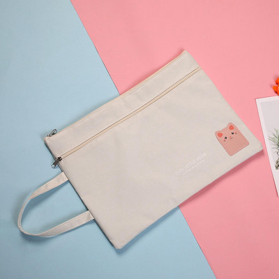 Cartoon Oxford tkanina A4 Držač datoteka Dvoslojni dokumenti Džepna torbica za datoteke Torbica za datoteke Ured Školski pribor Stolni organizator