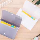 Mini geantă portabilă pentru organe A6 Dosar cu design simplu cu snap, Rechizite de birou pentru studenți, Bill Bill, Geantă pentru carte de depozitare multifuncțională
