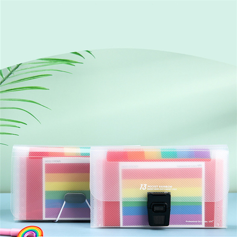 13 Grid A6 Mini Plastic Portable File Folder Επέκταση Πορτοφολιού Λογαριασμός Αποδείξεων Ταξινόμηση Προϊόντα Αρχειοθέτησης Τσάντας Αποθήκευσης Γραφείου