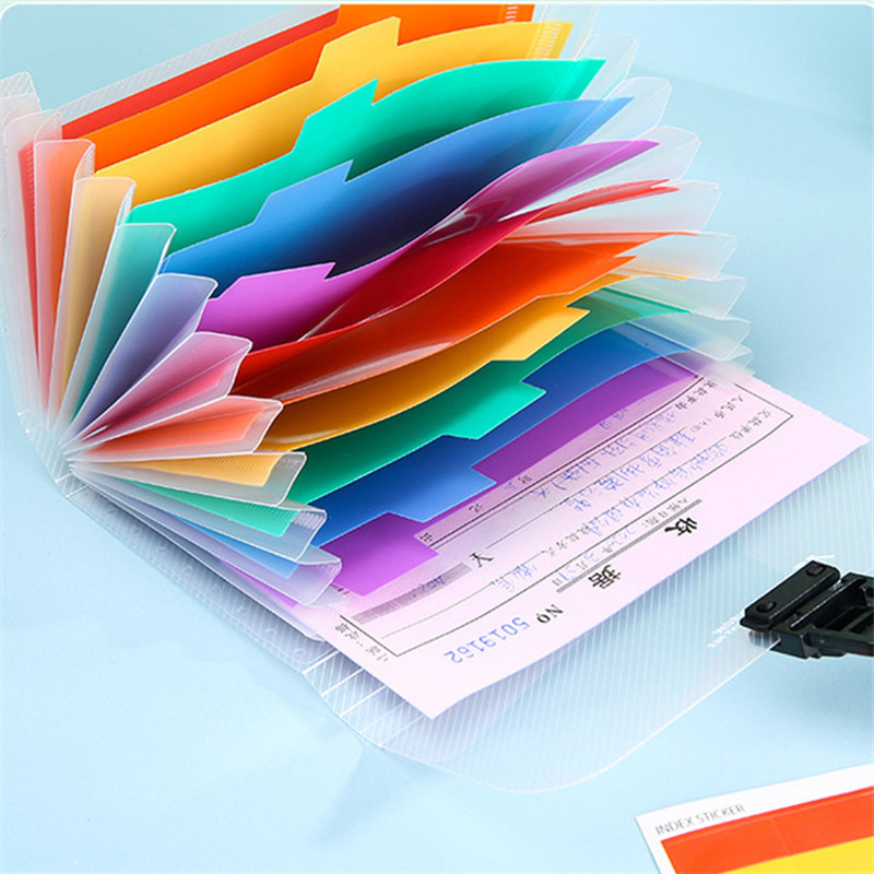 13 Grid A6 Mini Plastic Portable File Folder Επέκταση Πορτοφολιού Λογαριασμός Αποδείξεων Ταξινόμηση Προϊόντα Αρχειοθέτησης Τσάντας Αποθήκευσης Γραφείου
